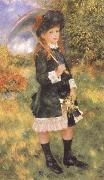 Pierre-Auguste Renoir Young Girl with a Parasol oil painting reproduction